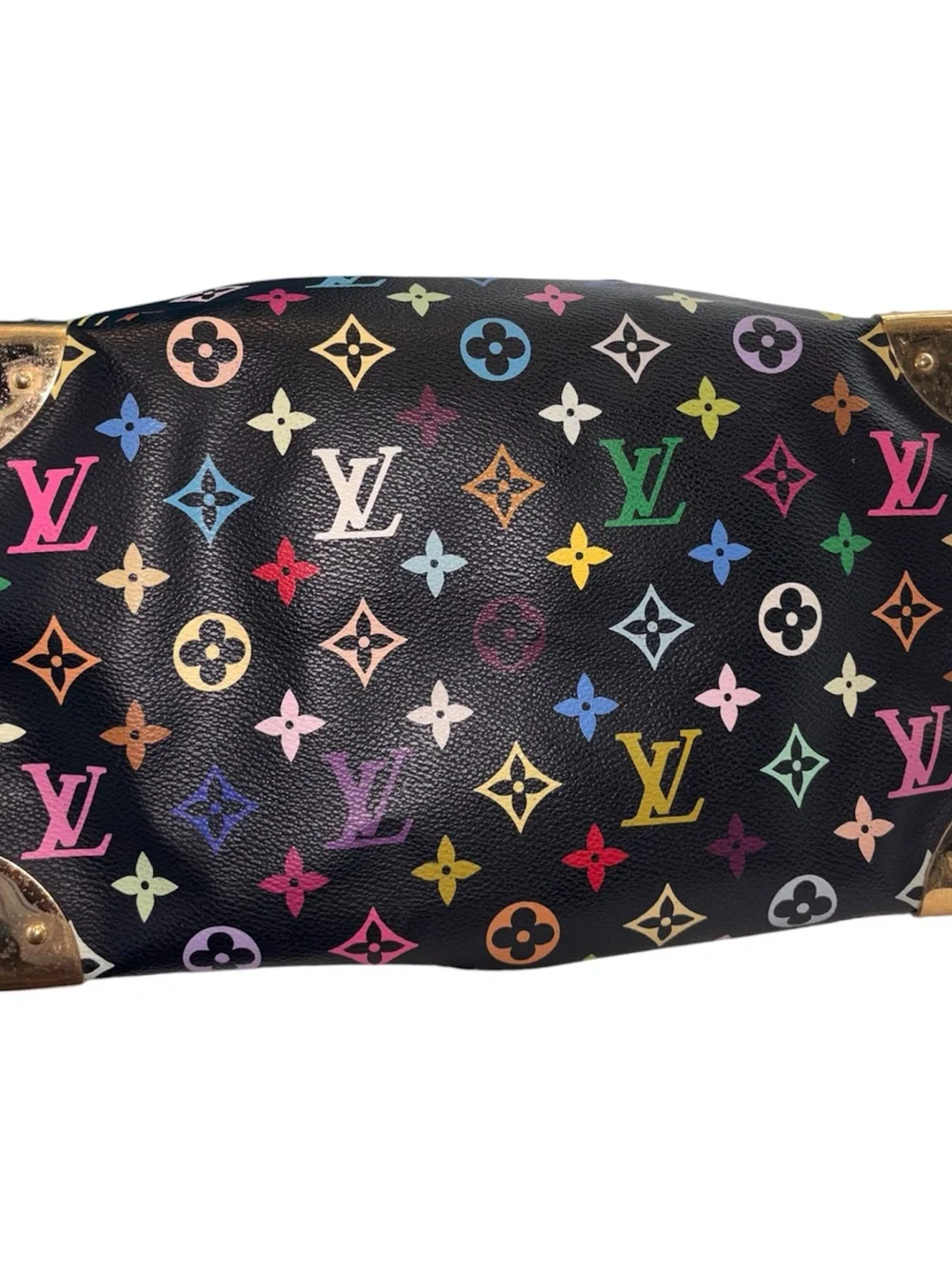 Louis Vuitton Black Monogram Multicolor Speedy 30 SLock Handbag Takashi Murakami